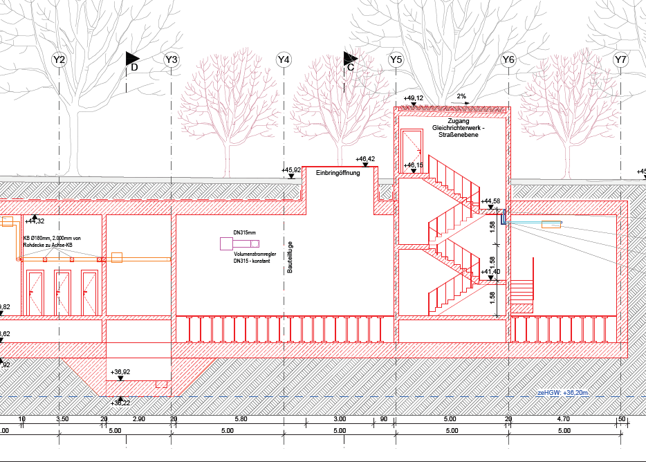 Auszug Gleichrichterwerk Genehmigungsplanung
