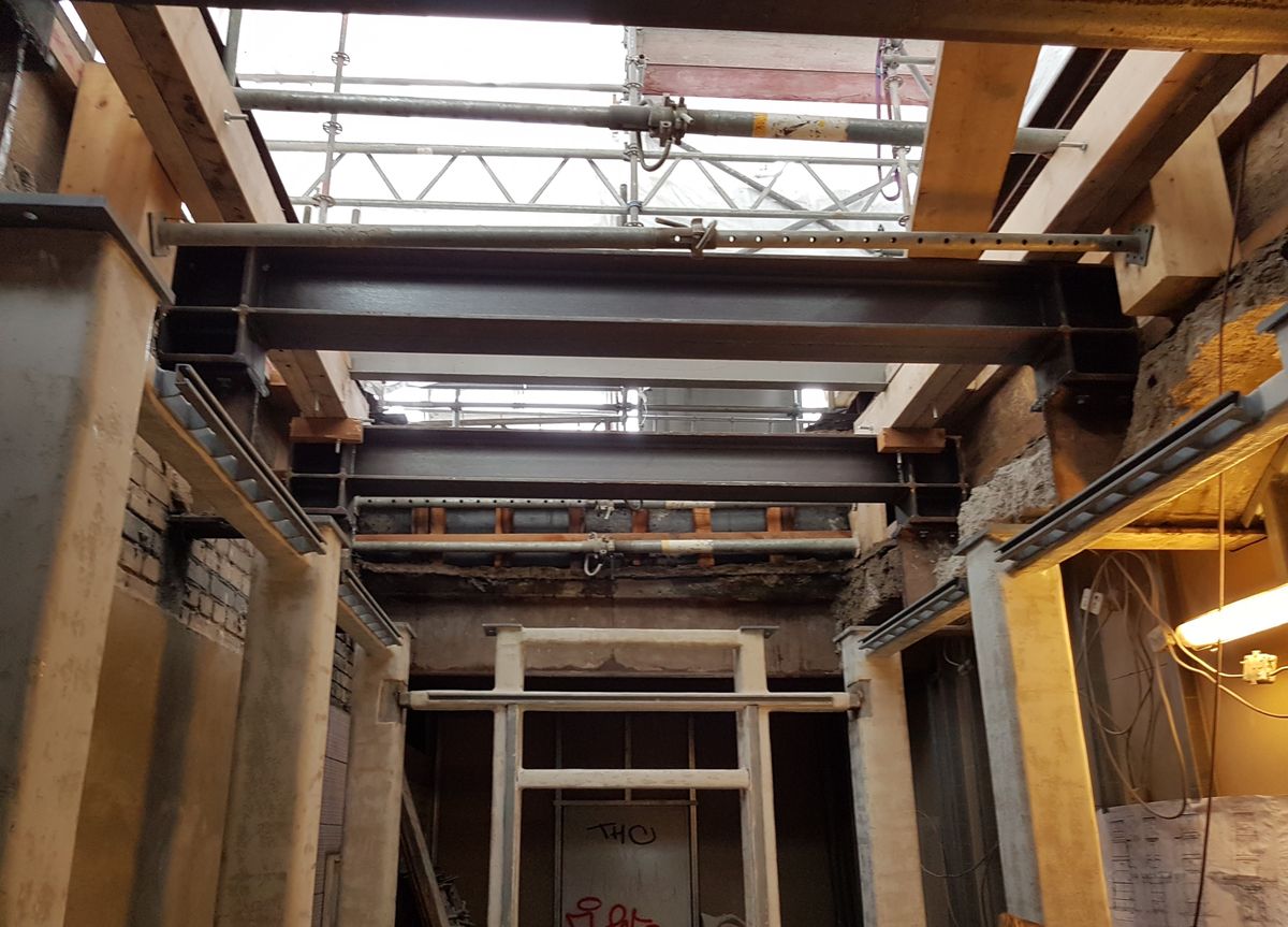 Einbau Aufzug Bauzustand